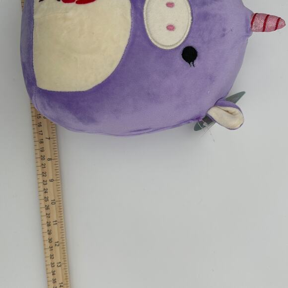 Squishmallows Narwhal Birthday Purple - Picture 4 of 10